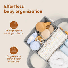 Sweety Fox plush sherpa material close-up highlights soft, cozy diaper caddy.