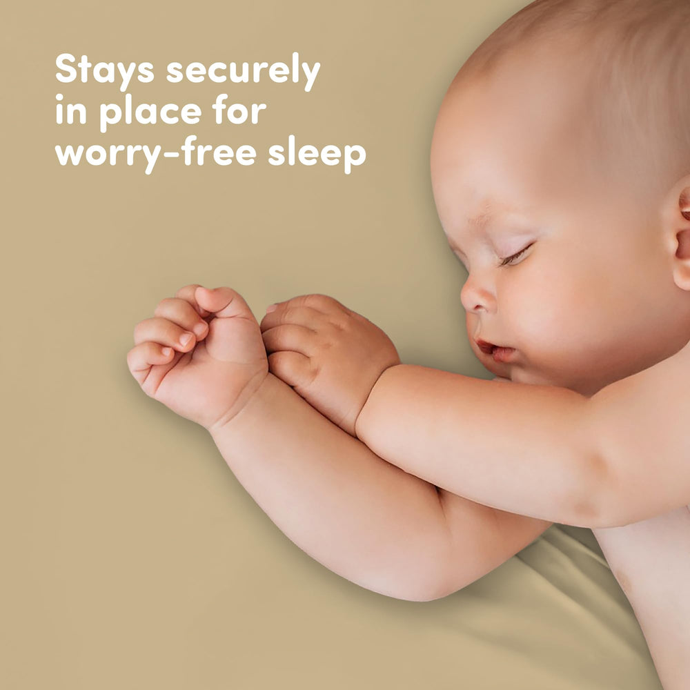 Sweety Fox durable machine washable crib sheets in use