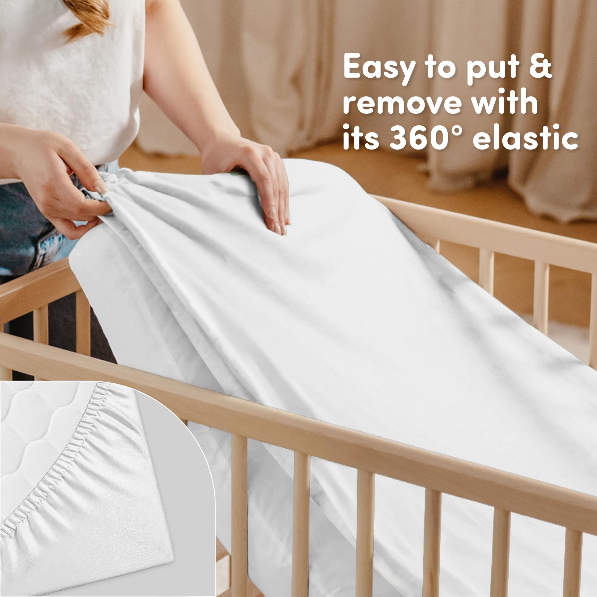 Perfect for crib to toddler bed transitions with a secure fit.