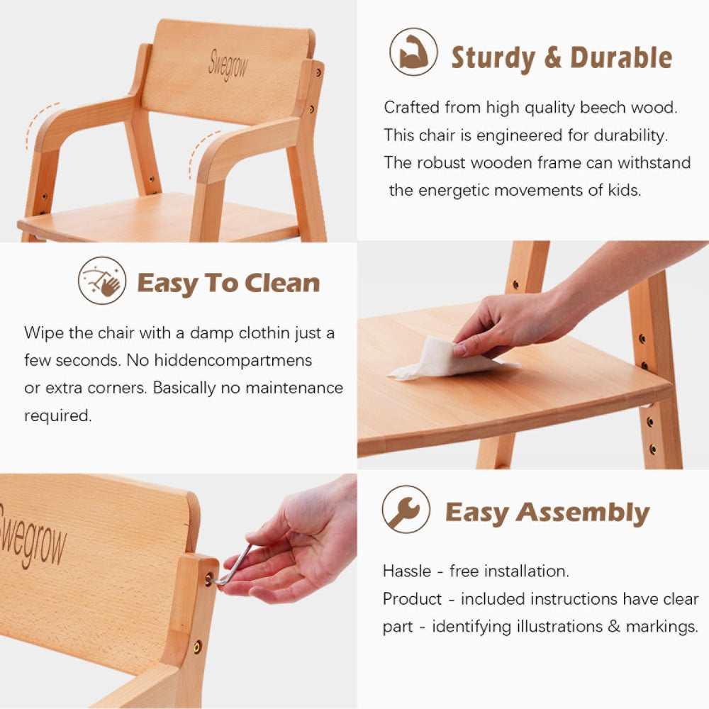 Swegrow beech wood construction comes from FSC-certified sourcing.
