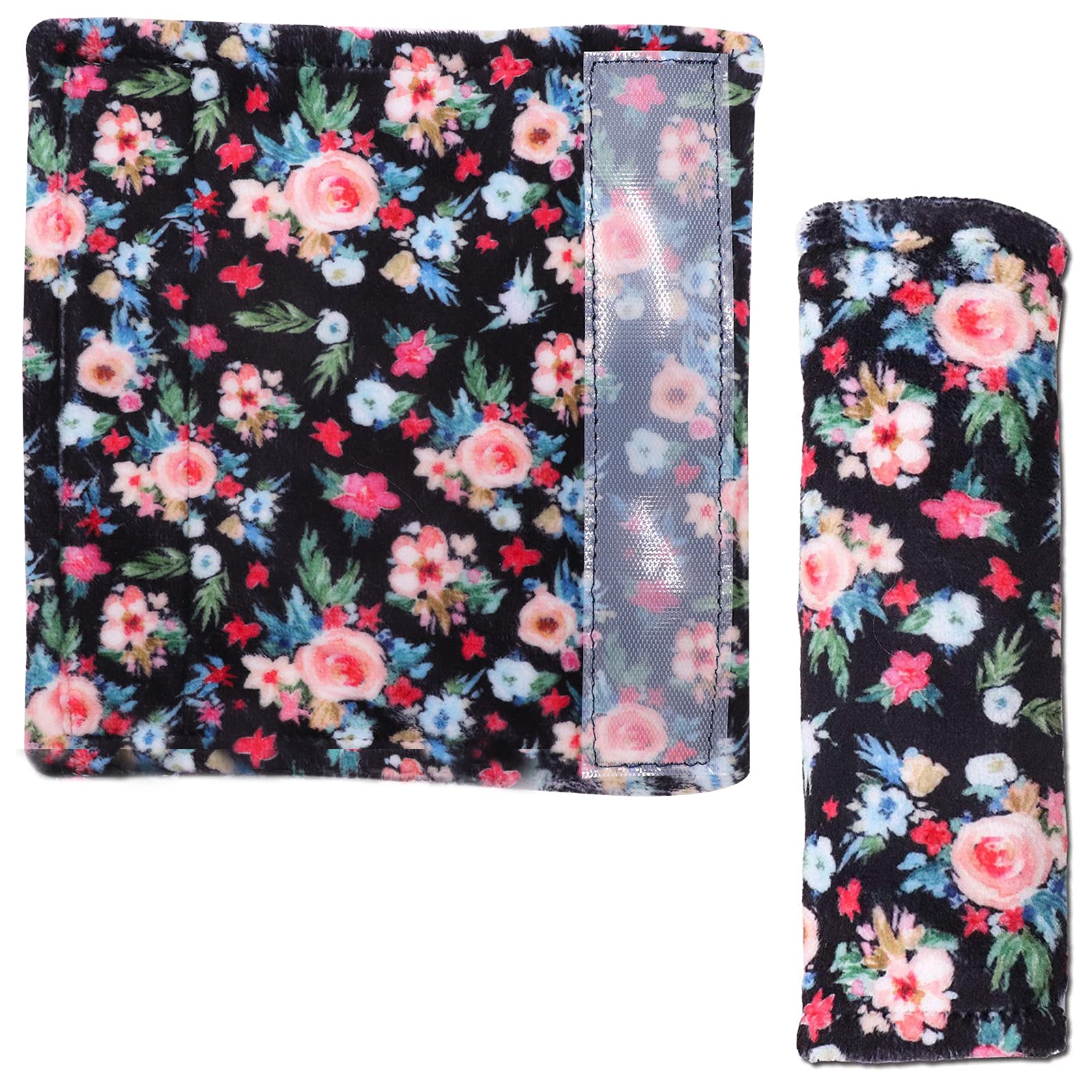 SWESEN baby car seat belt cover floral soft protects skin from belt rubbing