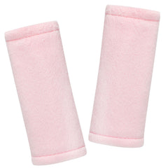 SWESEN baby car seat belt cover in pink protects sensitive skin from belt rubbing