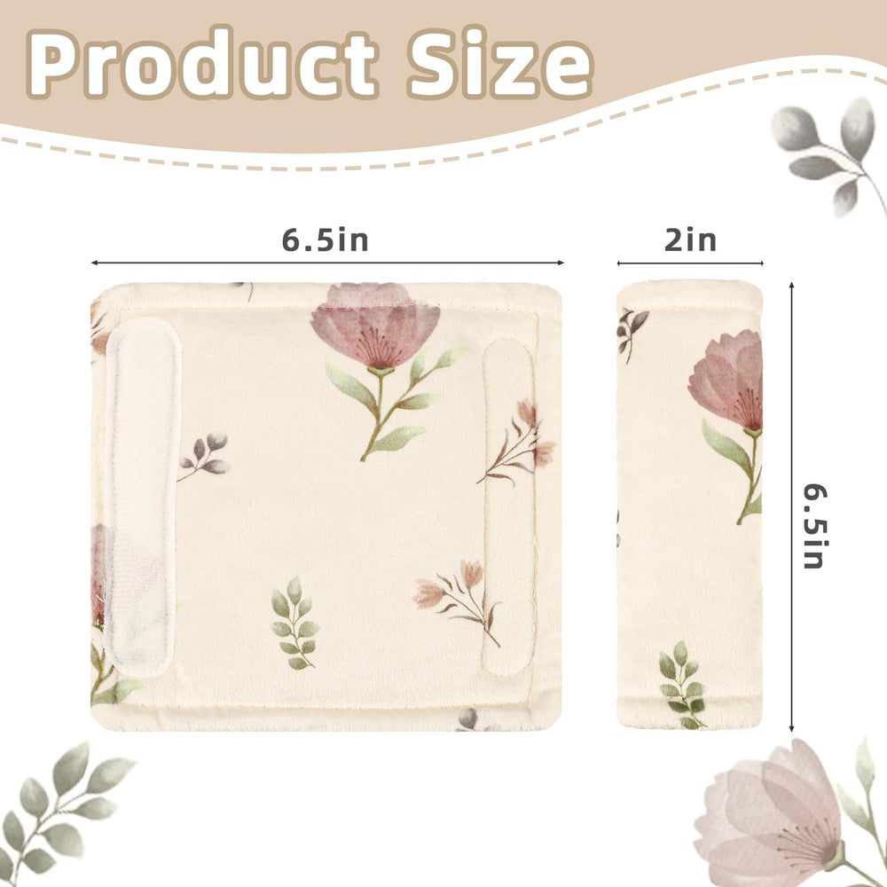 SWESEN dual-sided strap cover with 3D minky and floral pattern for versatility.