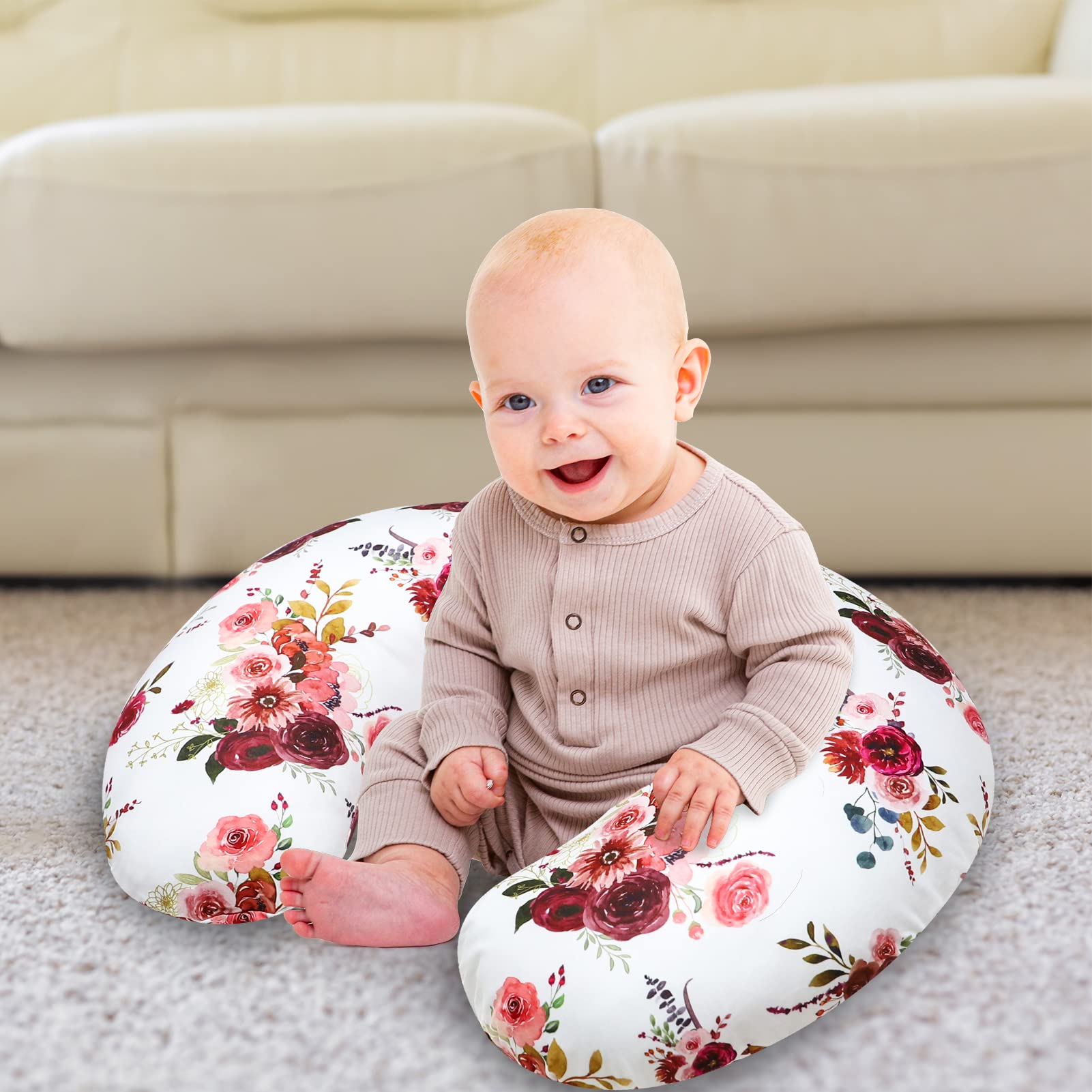 SWESEN floral cover matches bassinet sheet and nursery textiles