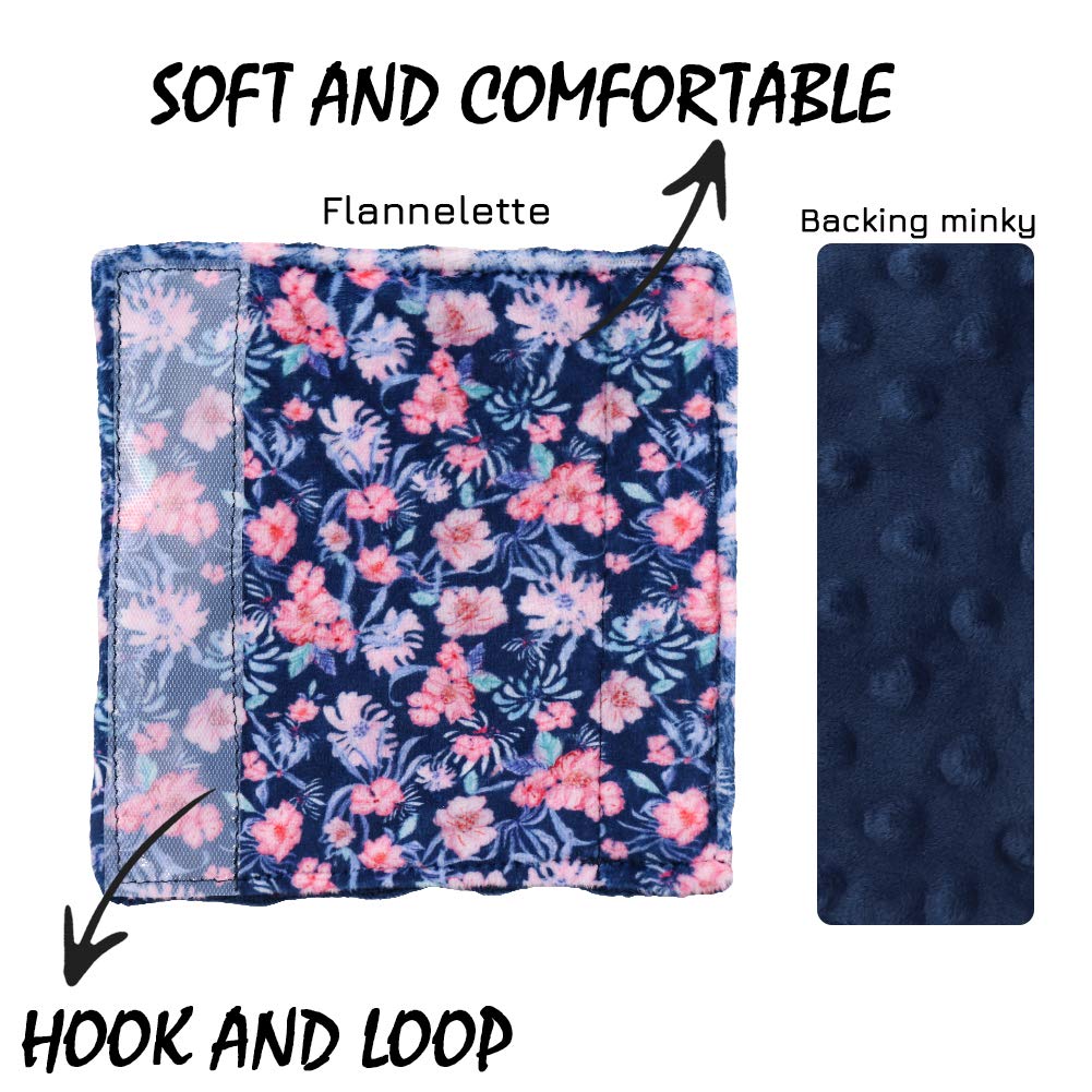 SWESEN floral strap covers for stroller protect shoulders during walks