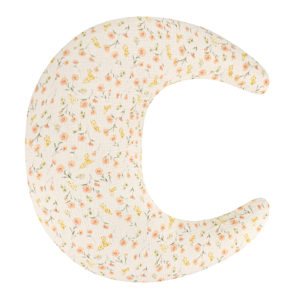 SWESEN muslin nursing pillow cover close-up of soft flower fabric for baby comfort