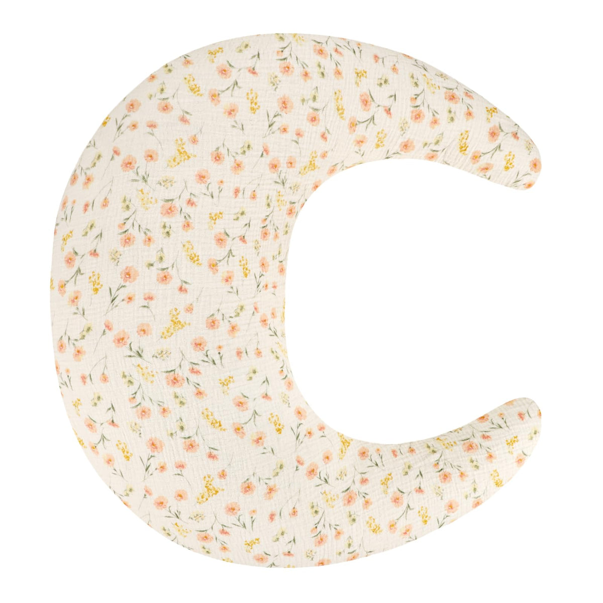 SWESEN muslin nursing pillow cover close-up of soft flower fabric for baby comfort