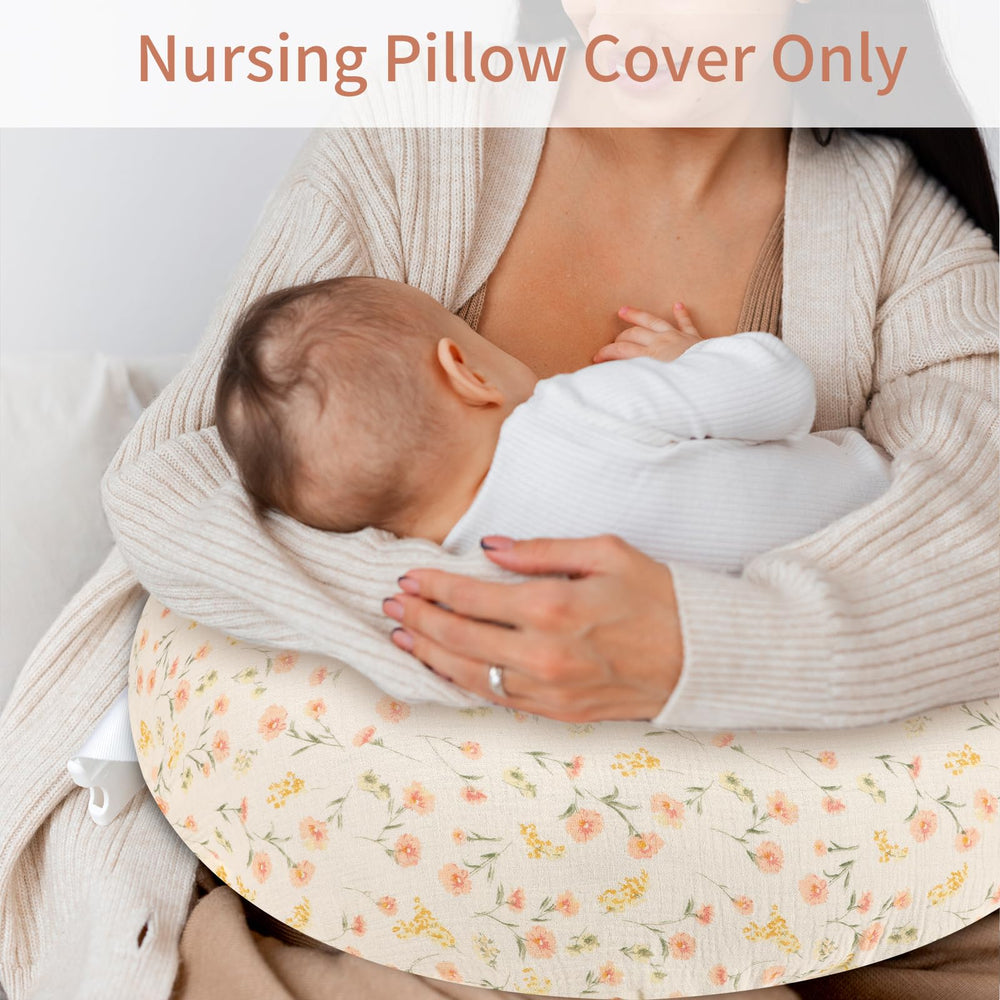 SWESEN nursing pillow cover adds gentle charm to the nursery decor