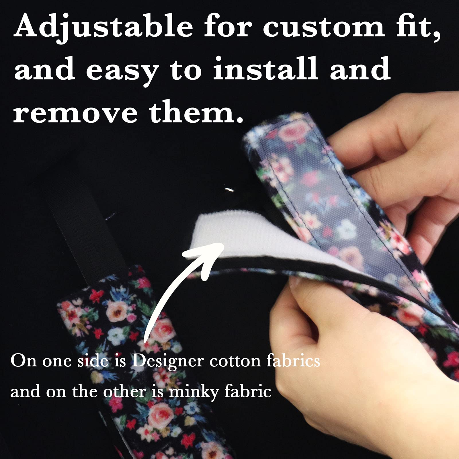 SWESEN reversible strap cover floral two-look design