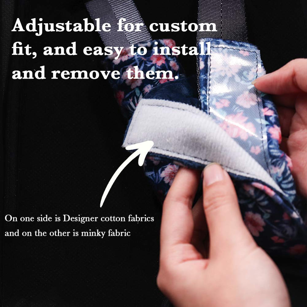 SWESEN soft flannelette and Minky seatbelt pad to keep belts comfortable