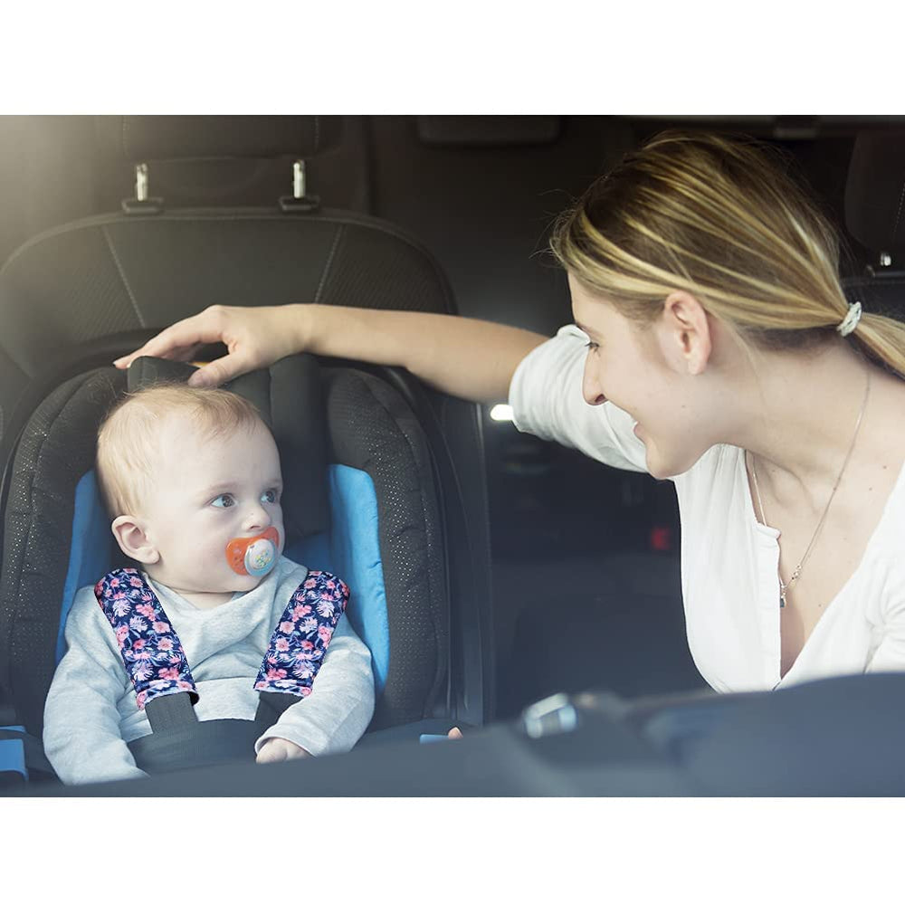 SWESEN strap protector for stroller and car seat helps cushion belts