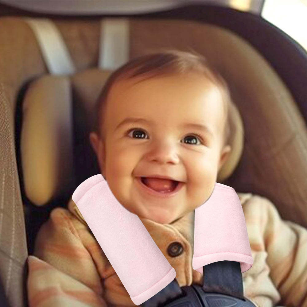 SWESEN stroller and car seat compatibility shown with pink padding