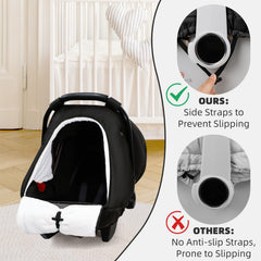 SWESEN universal cold weather shield fits most seats and strollers