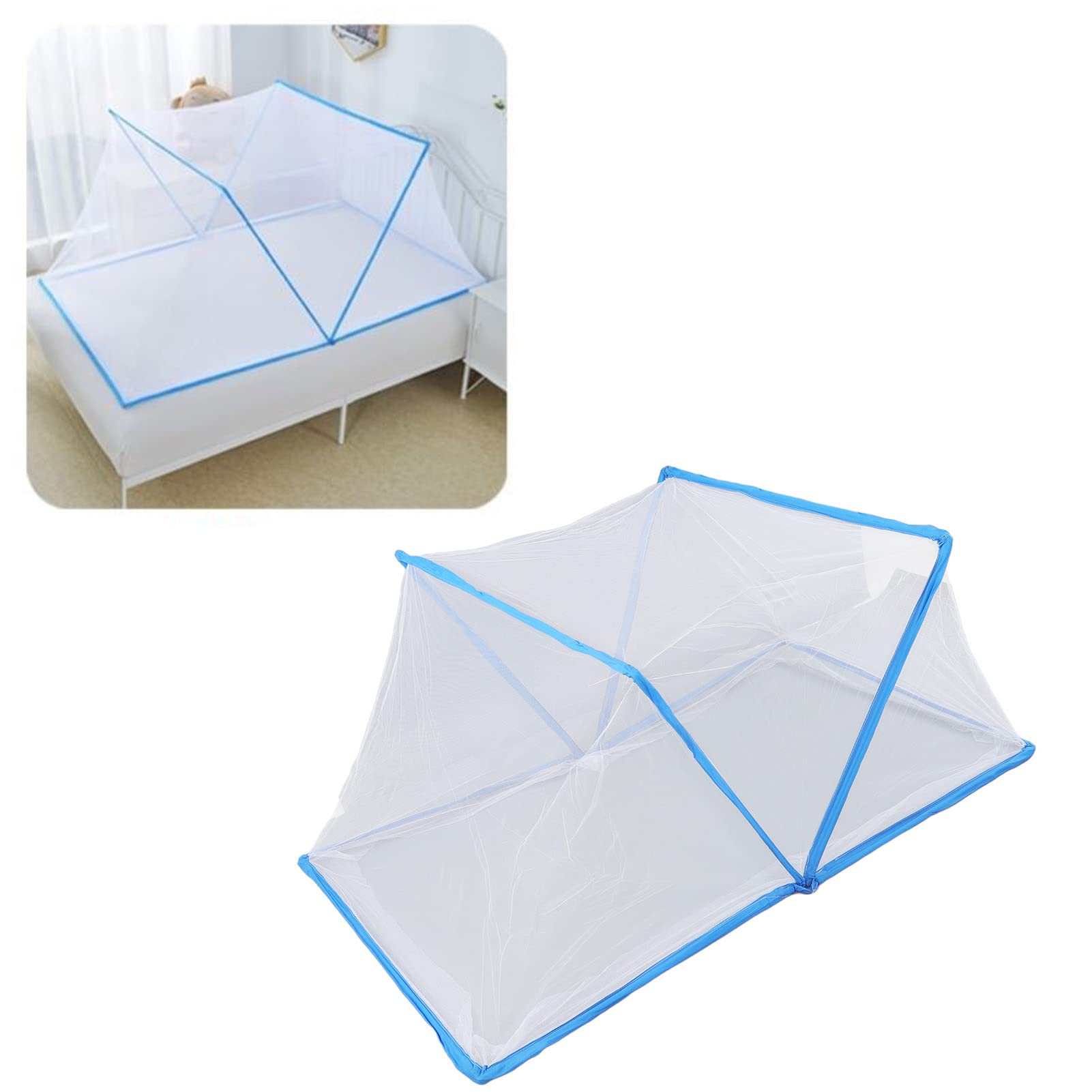 SWOQ mosquito net tent durable polyester construction resists wear for long-term use.