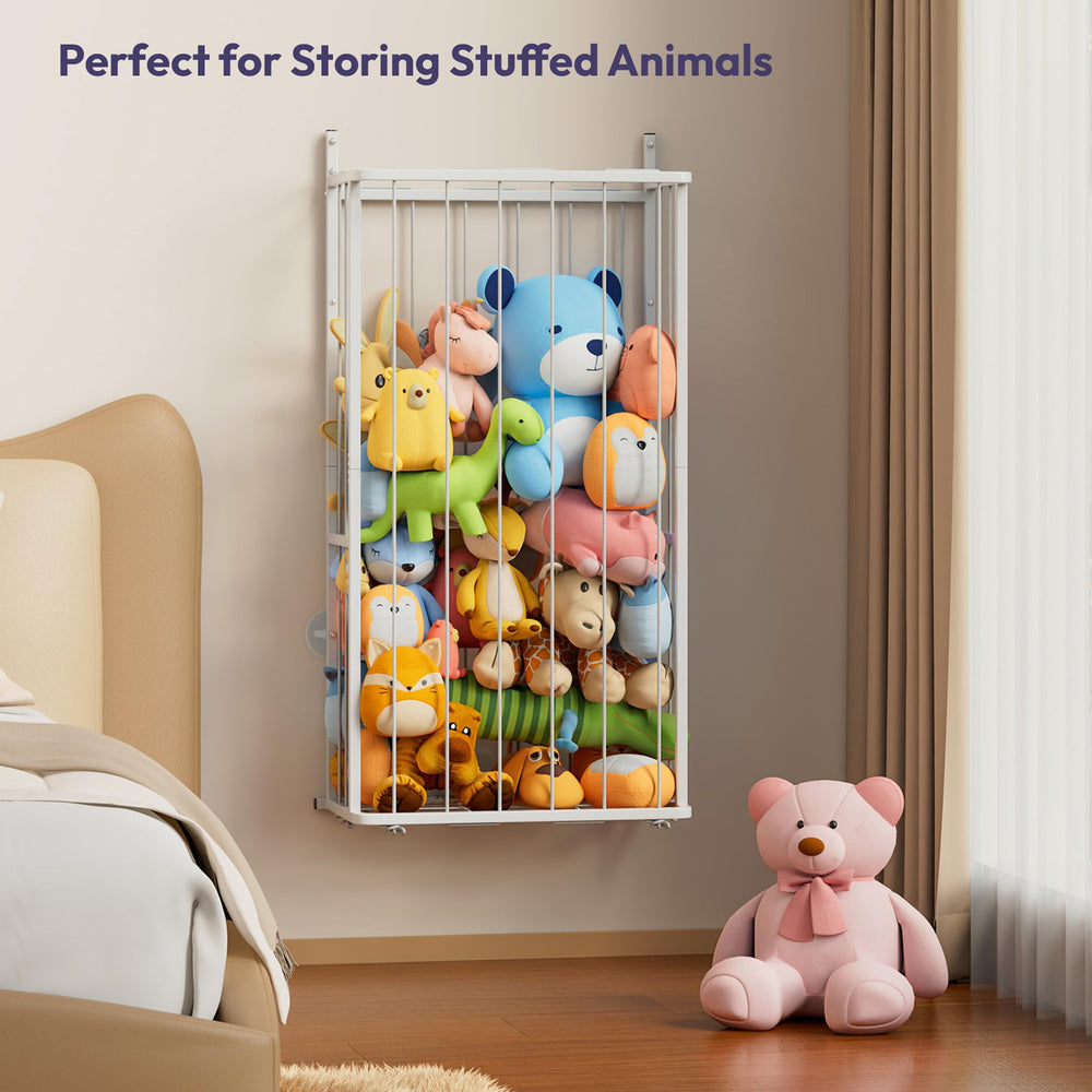SWTYMIKI corner plush display adds decor while organizing plush toys