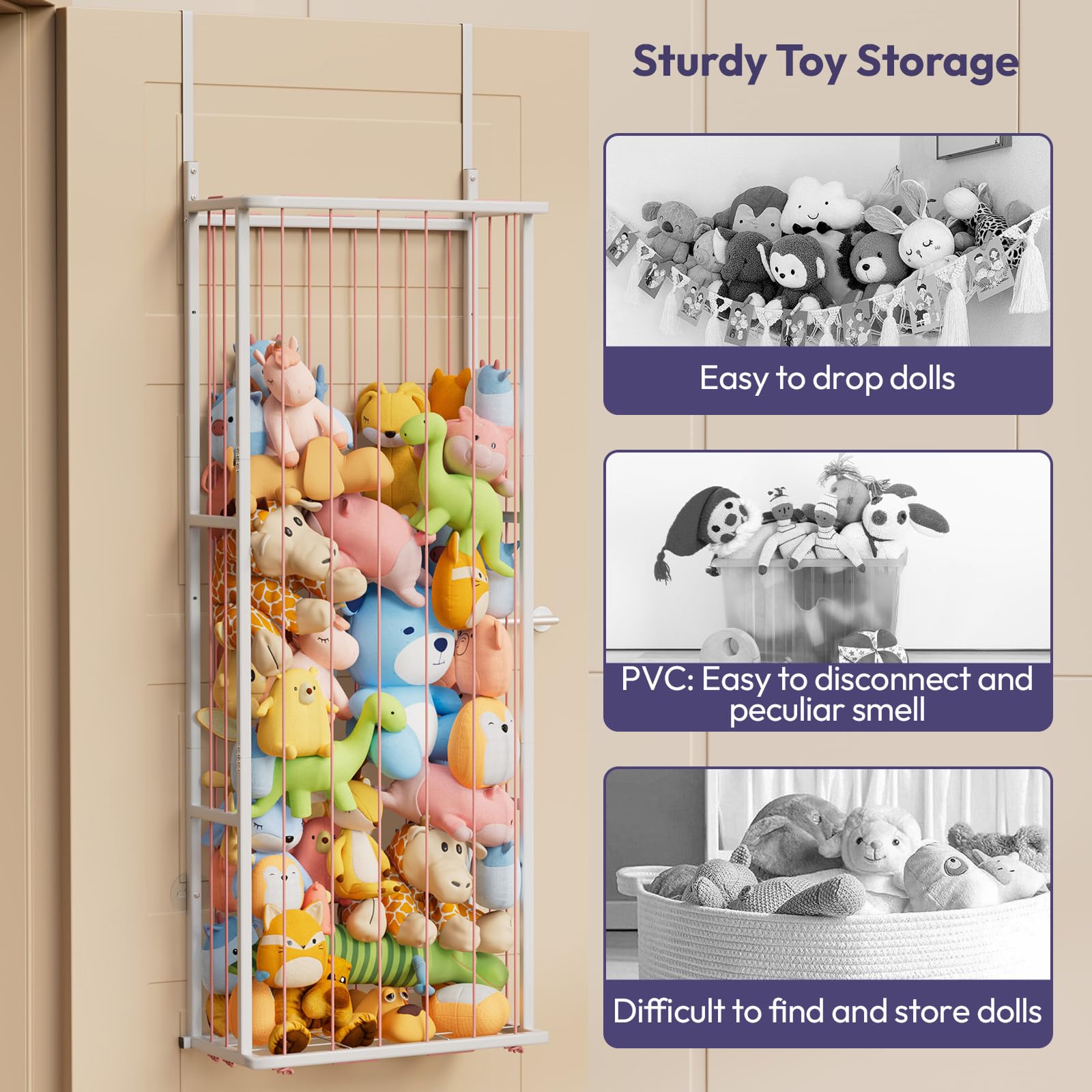 SWTYMIKI nursery and playroom toy storage that also looks inviting.