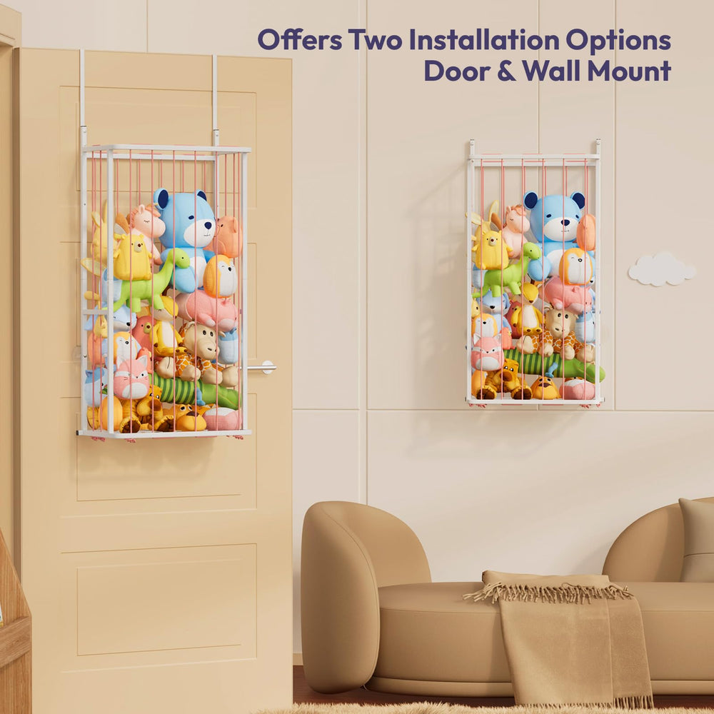 SWTYMIKI versatile plush organizer rack for clutter-free storage.