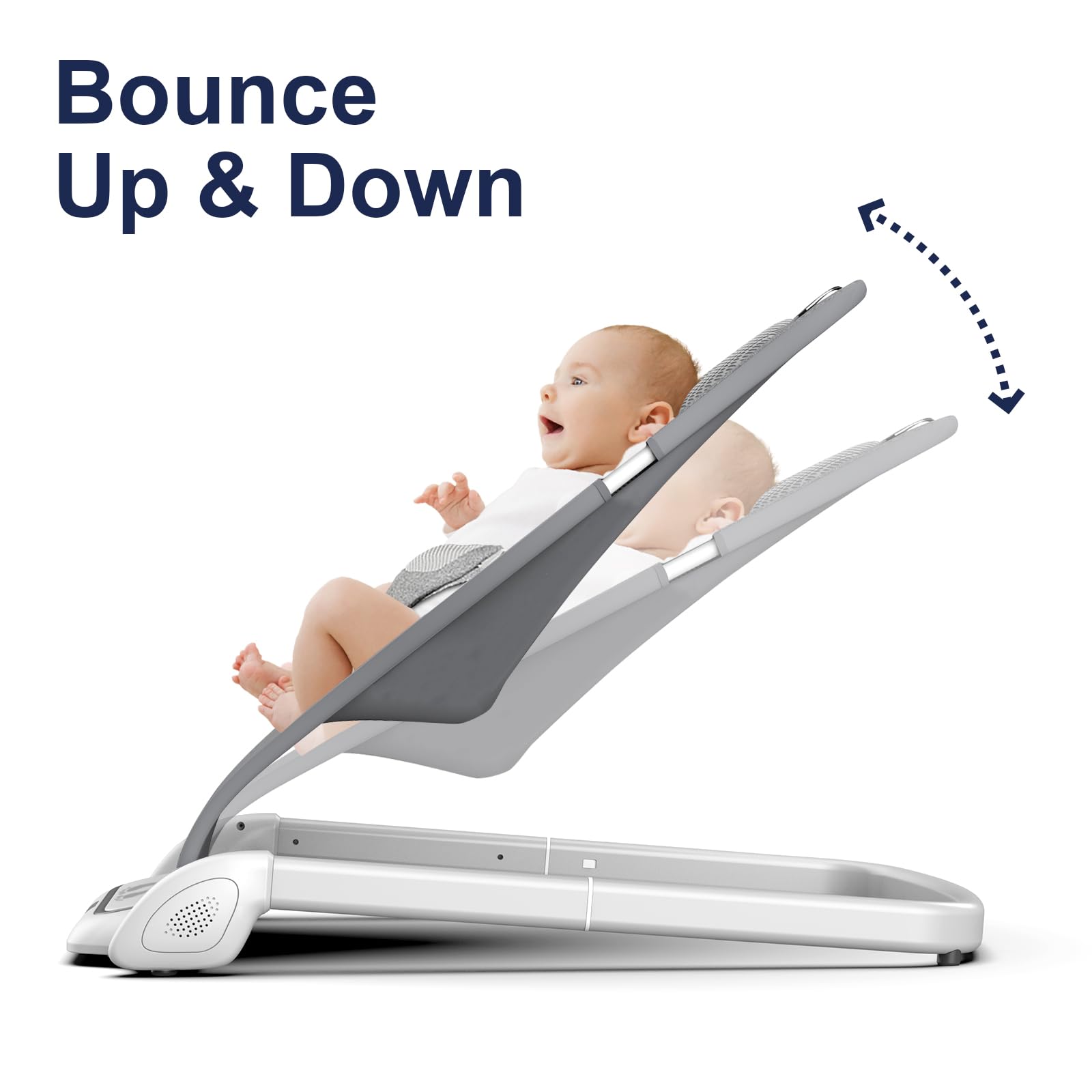 SYCYH bouncer with toy bar provides interactive play to boost sensory development