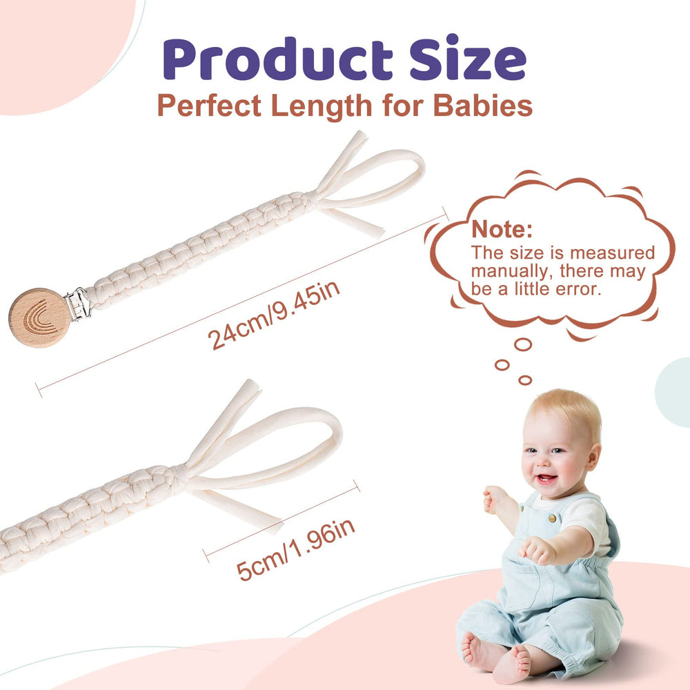 Symbolife rainbow wooden clip adds stylish touch to baby accessories