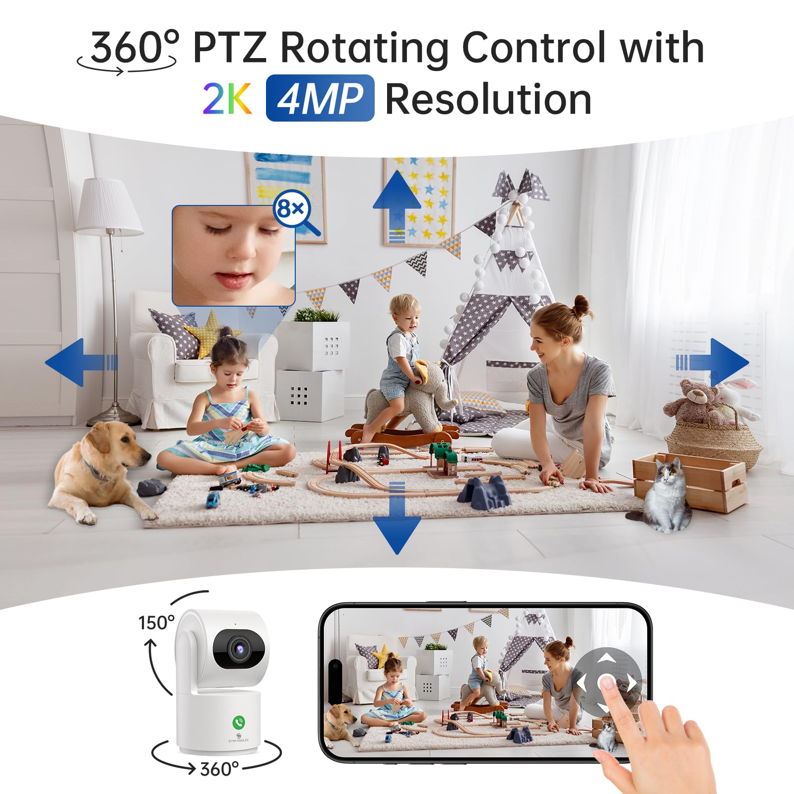 SYMYNELEC baby monitor view enables easy parent communication