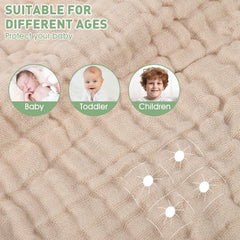 Synrroe 2-pack baby towels—ready for quick switch after bath time.