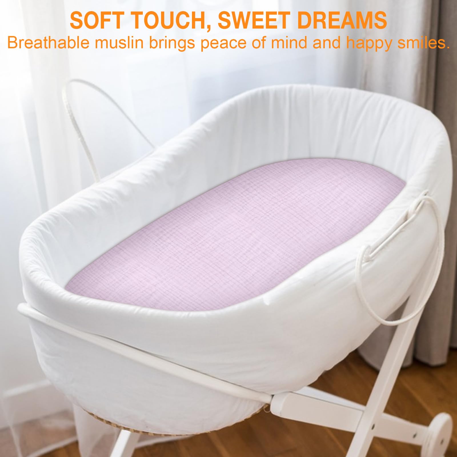 Synrroe compatibility fits oval, rectangle, and hourglass bassinet shapes.