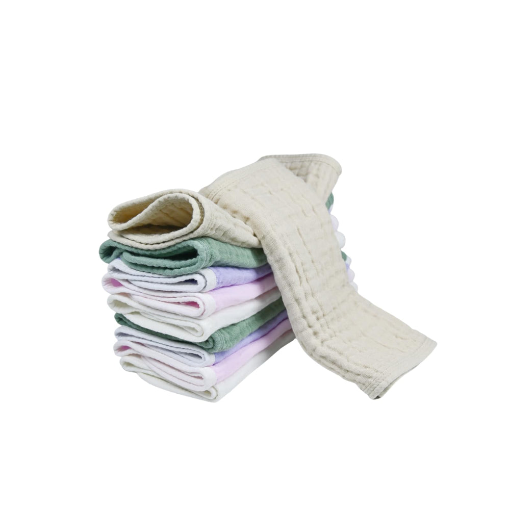 Synrroe burp cloths 20x10 inches size ready for baby care.