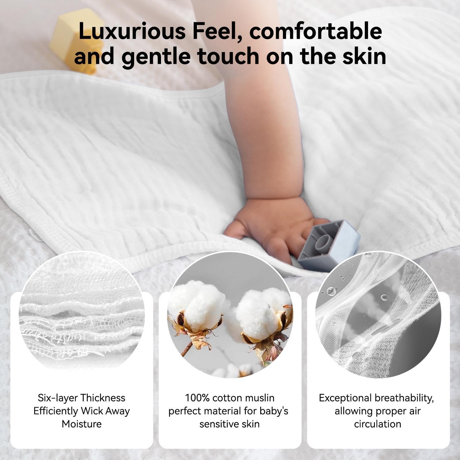 Synrroe four-pack burp cloths ready for everyday use.