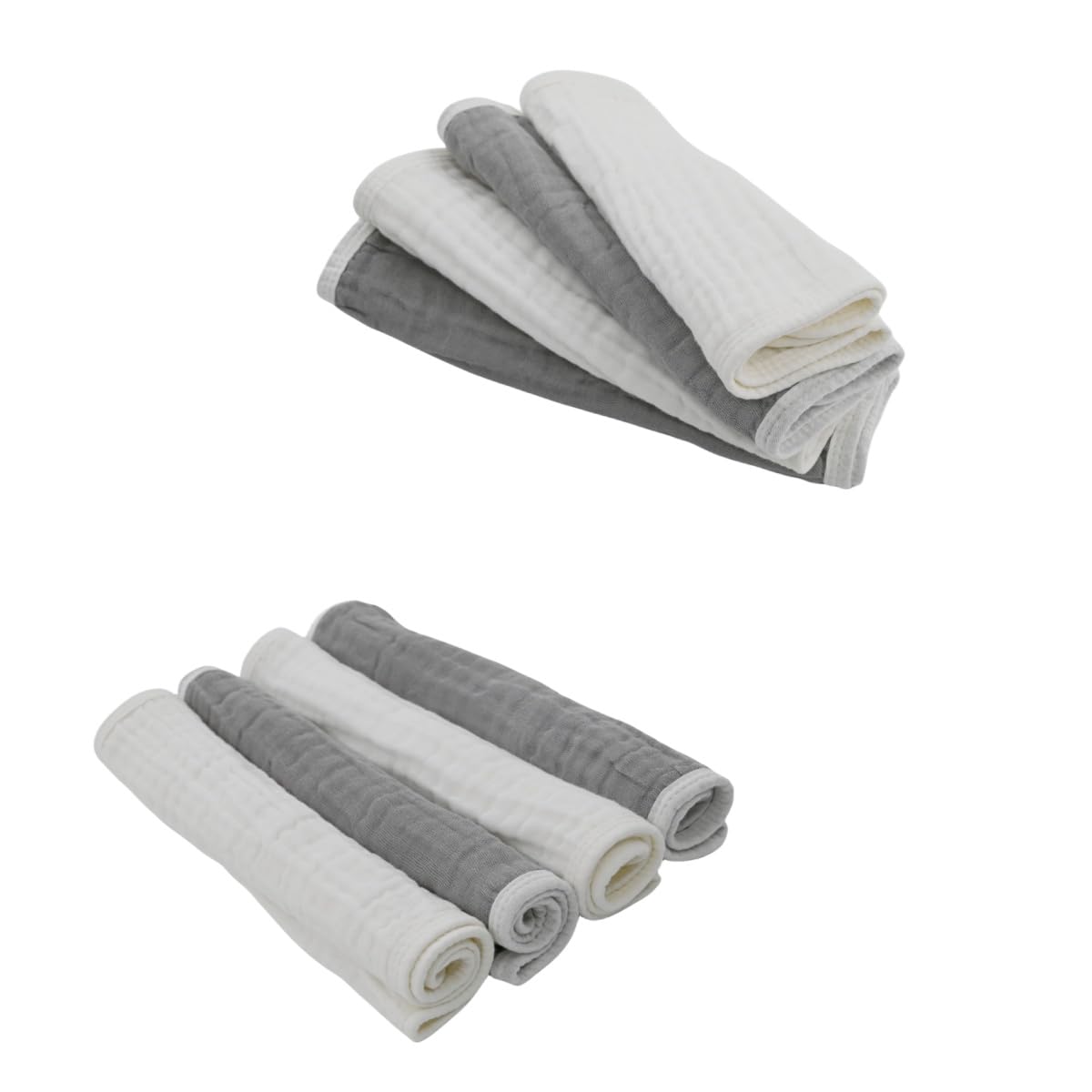 Close-up of Synrroe muslin fabric highlighting soft texture for baby comfort.