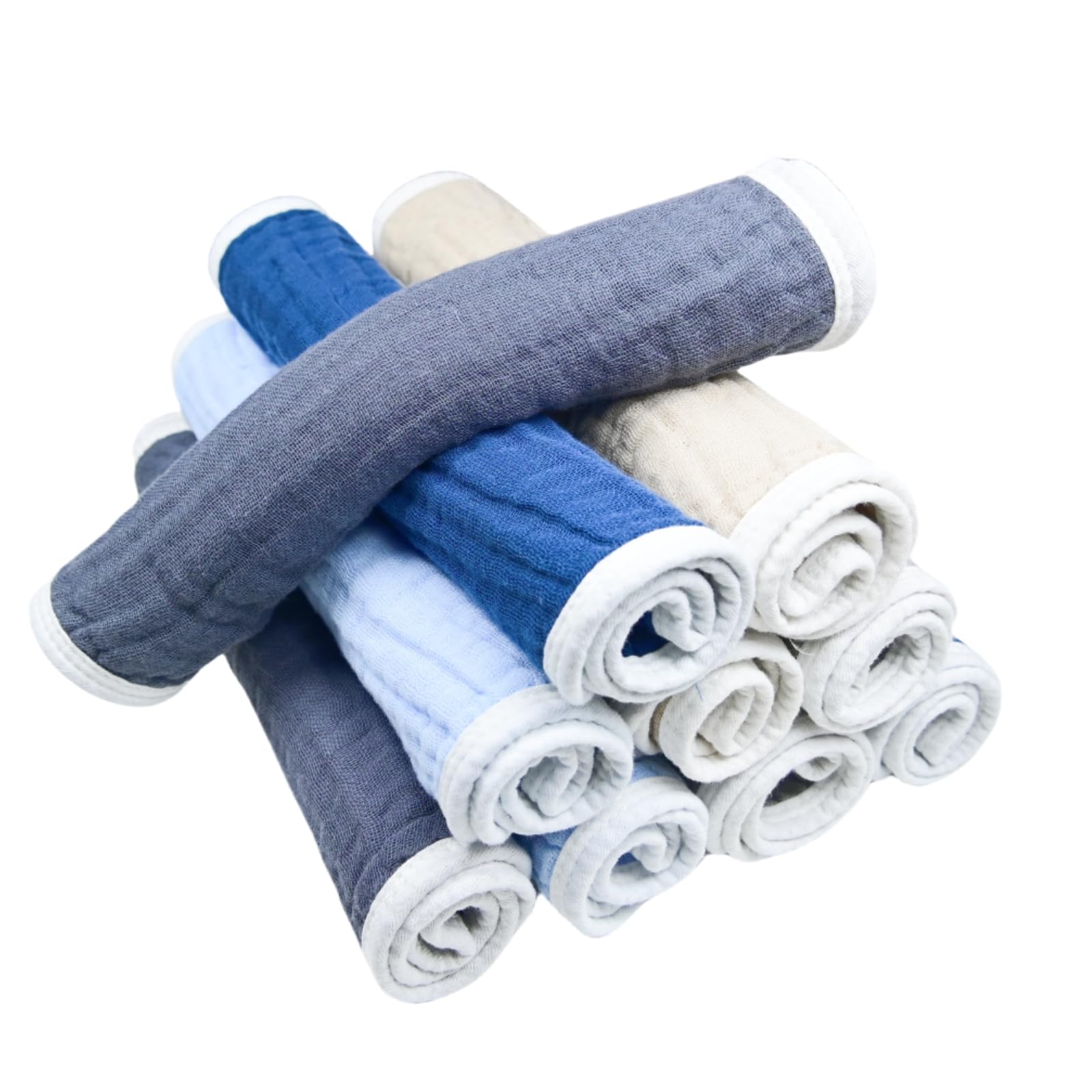 Synrroe burp cloths come in multiple colors to match baby gear.