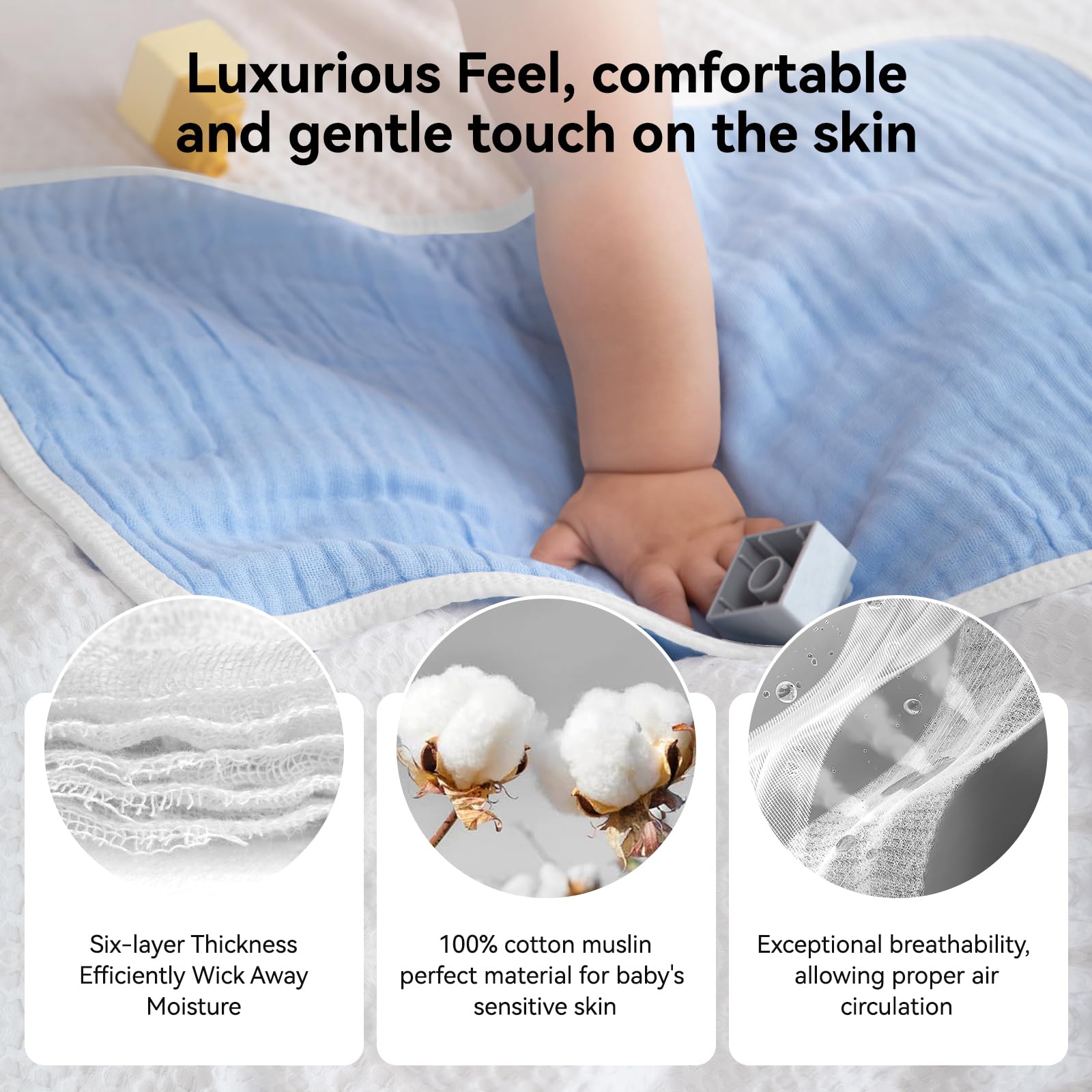 Synrroe burp cloths emphasize durable edge-lock stitching
