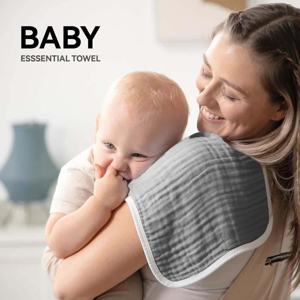 Edge-lock stitching on Synrroe burp cloths enhances durability during routine use.