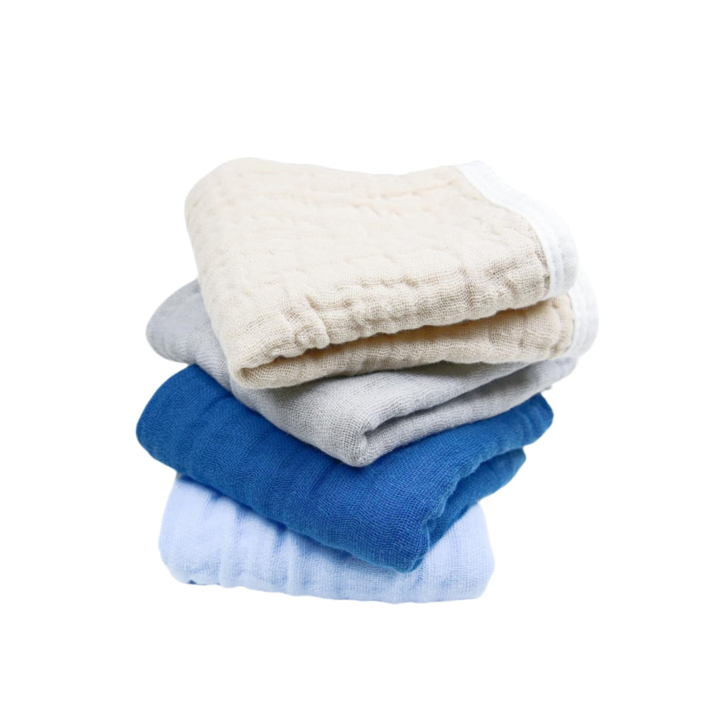 Edge-lock stitching on Synrroe burp cloths boosts durability