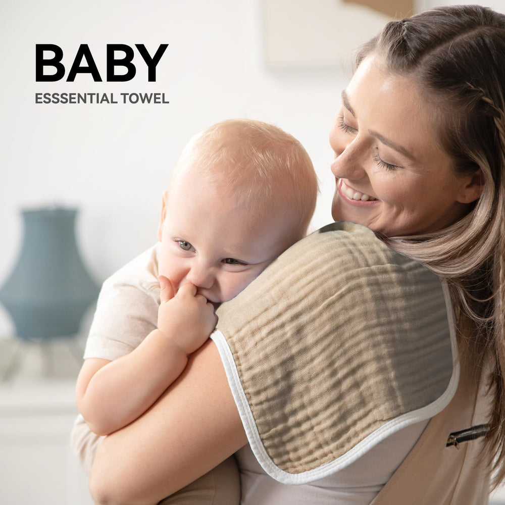 Synrroe burp cloths six-layer-absorbent deliver superior absorption for spills.