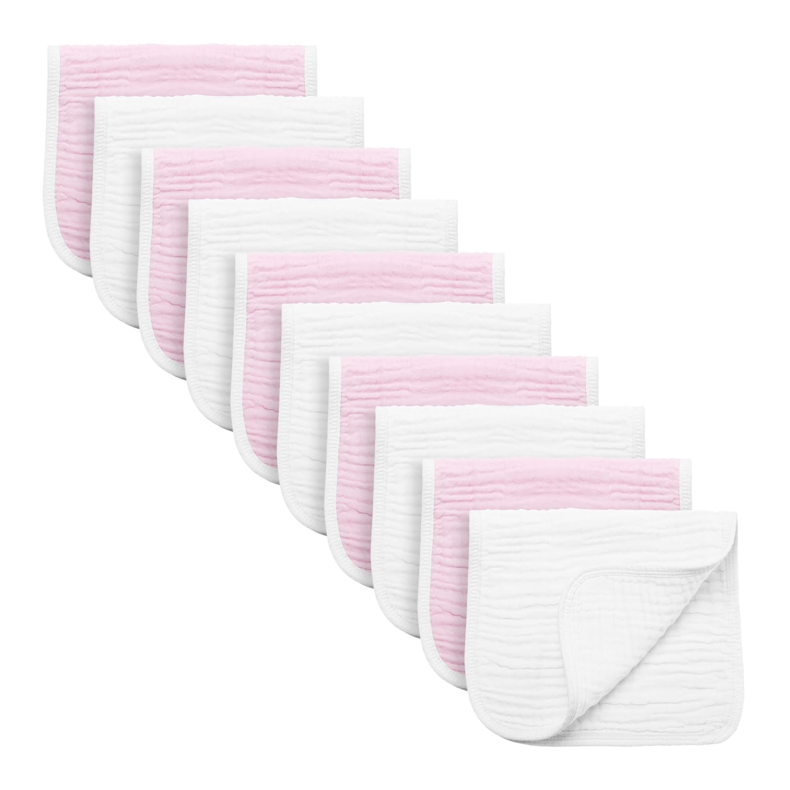 Synrroe six-layer muslin burp cloth showing absorbent texture.
