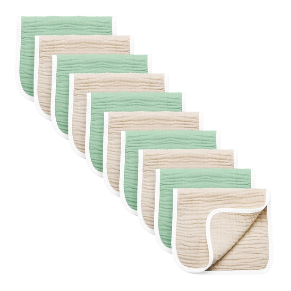 Synrroe burp cloths six-layer absorbent muslin for gentle baby care