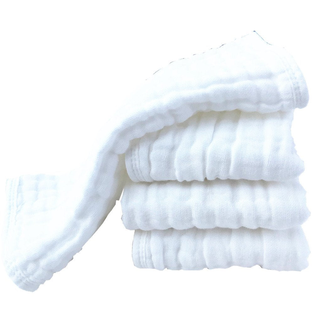 Synrroe muslin cloths ready for machine wash and reuse.