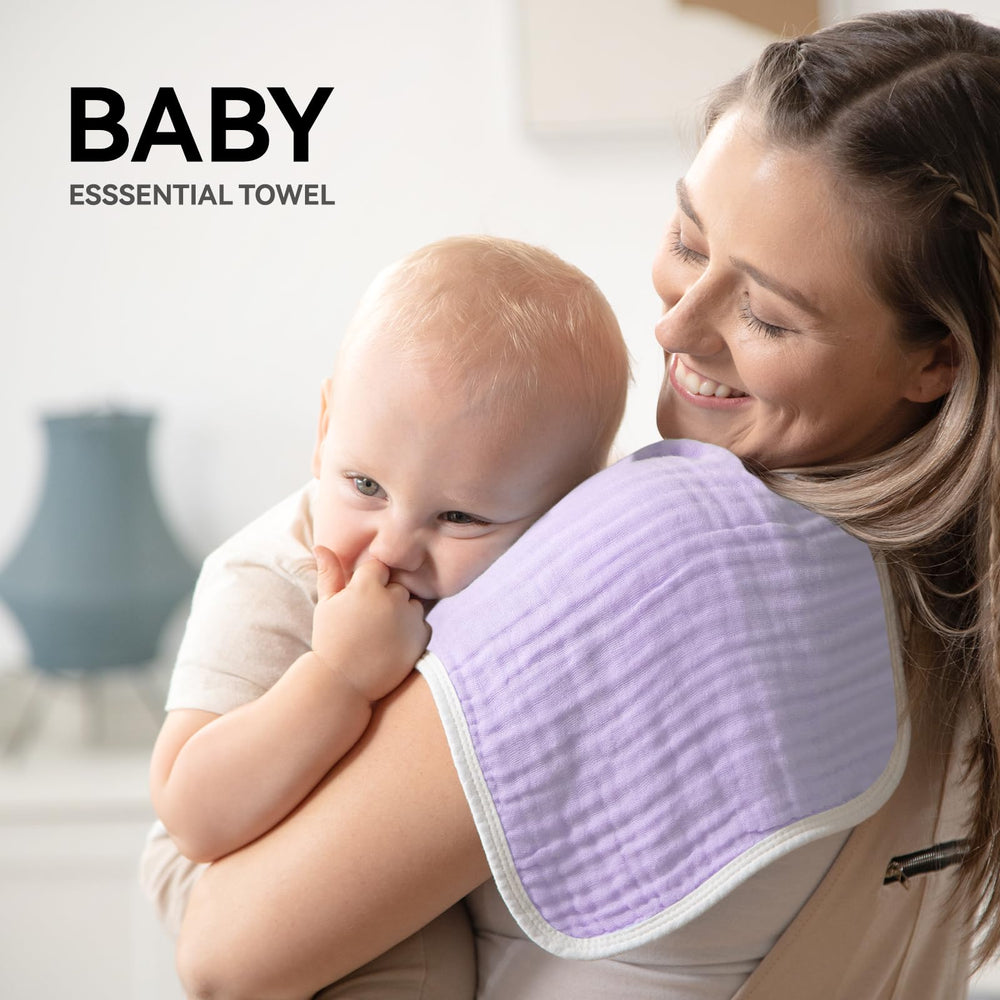 Synrroe 20x10 inch burp cloth, generously sized for meal times.