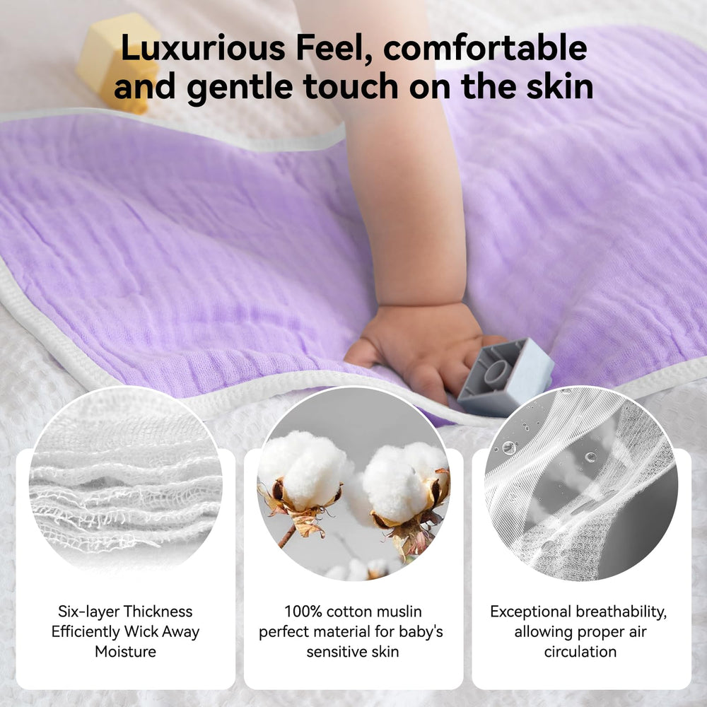 Synrroe burp cloths machine washable for easy cleaning