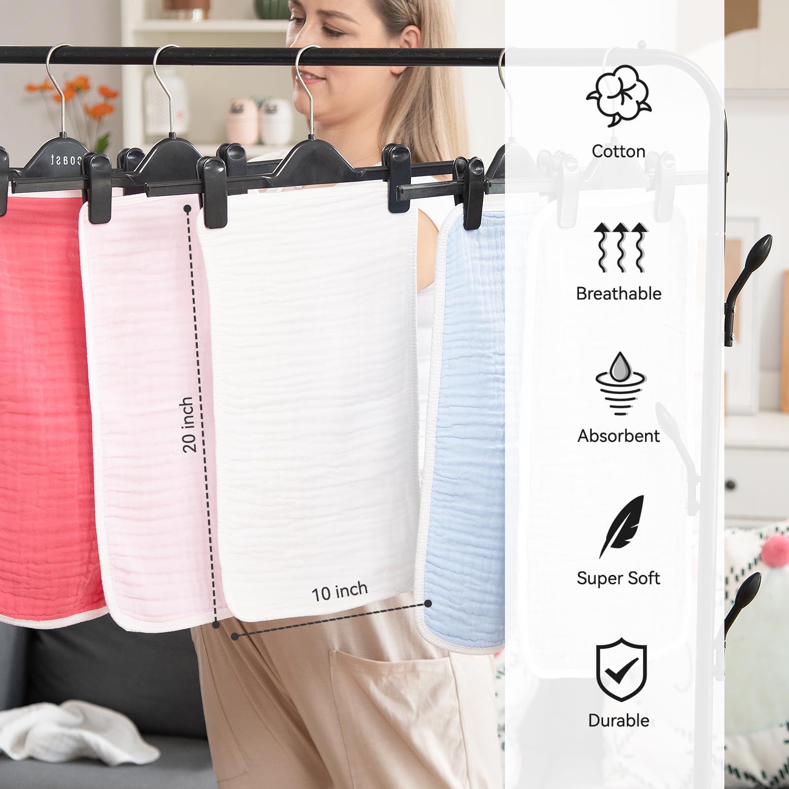 White 10-pack keeps essentials ready for on-the-go daily care.