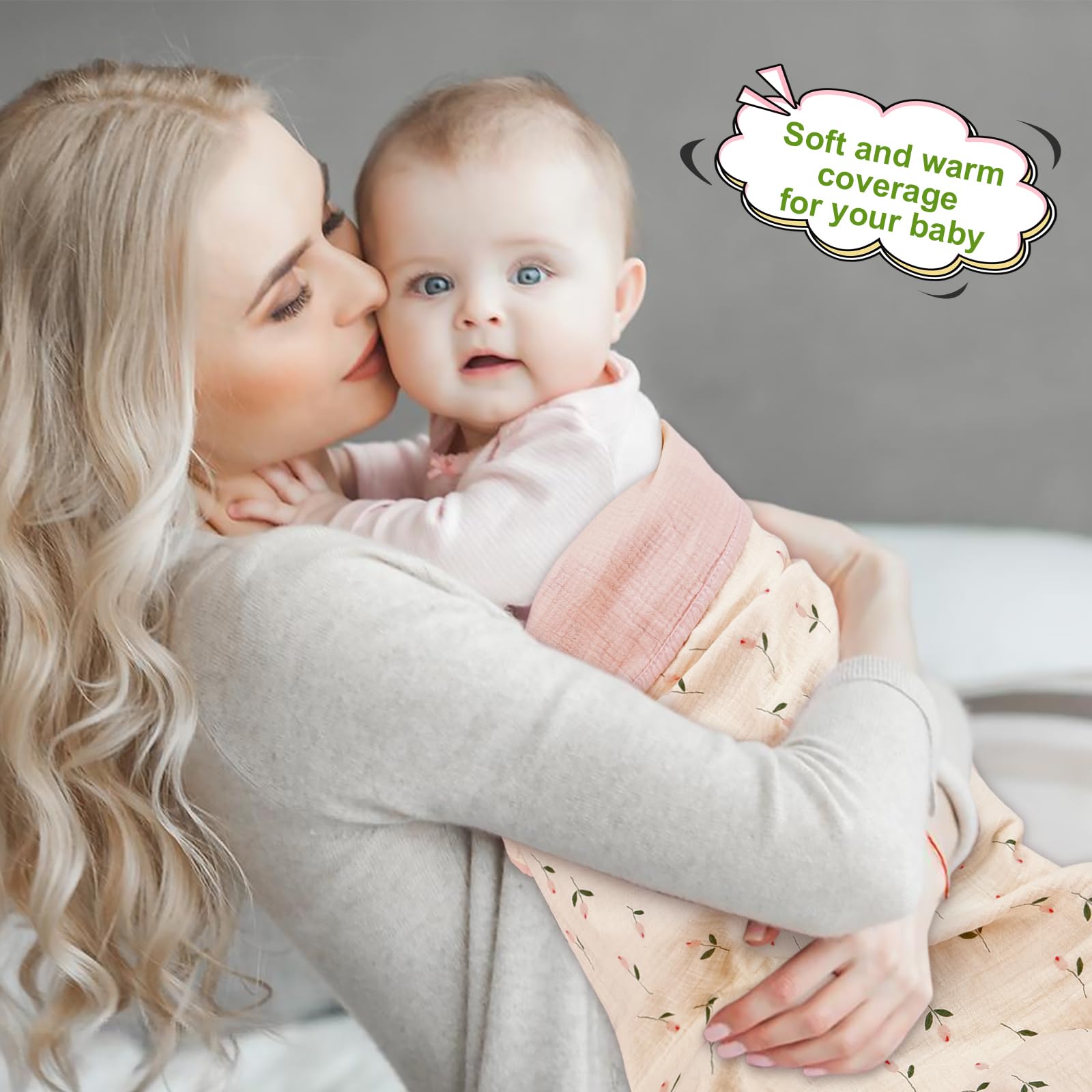 Synrroe muslin baby blanket gift-ready design for baby showers