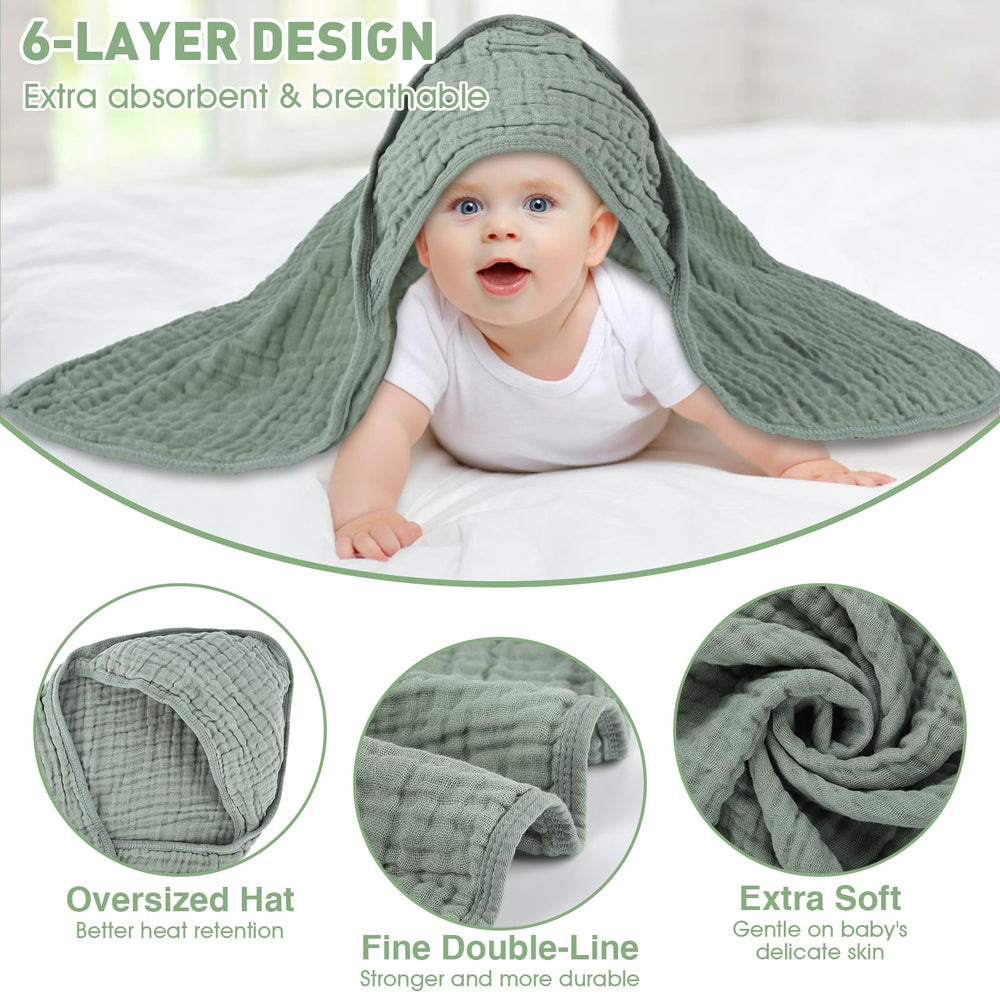 Synrroe muslin towel texture close-up—soft, durable fabric that lasts.