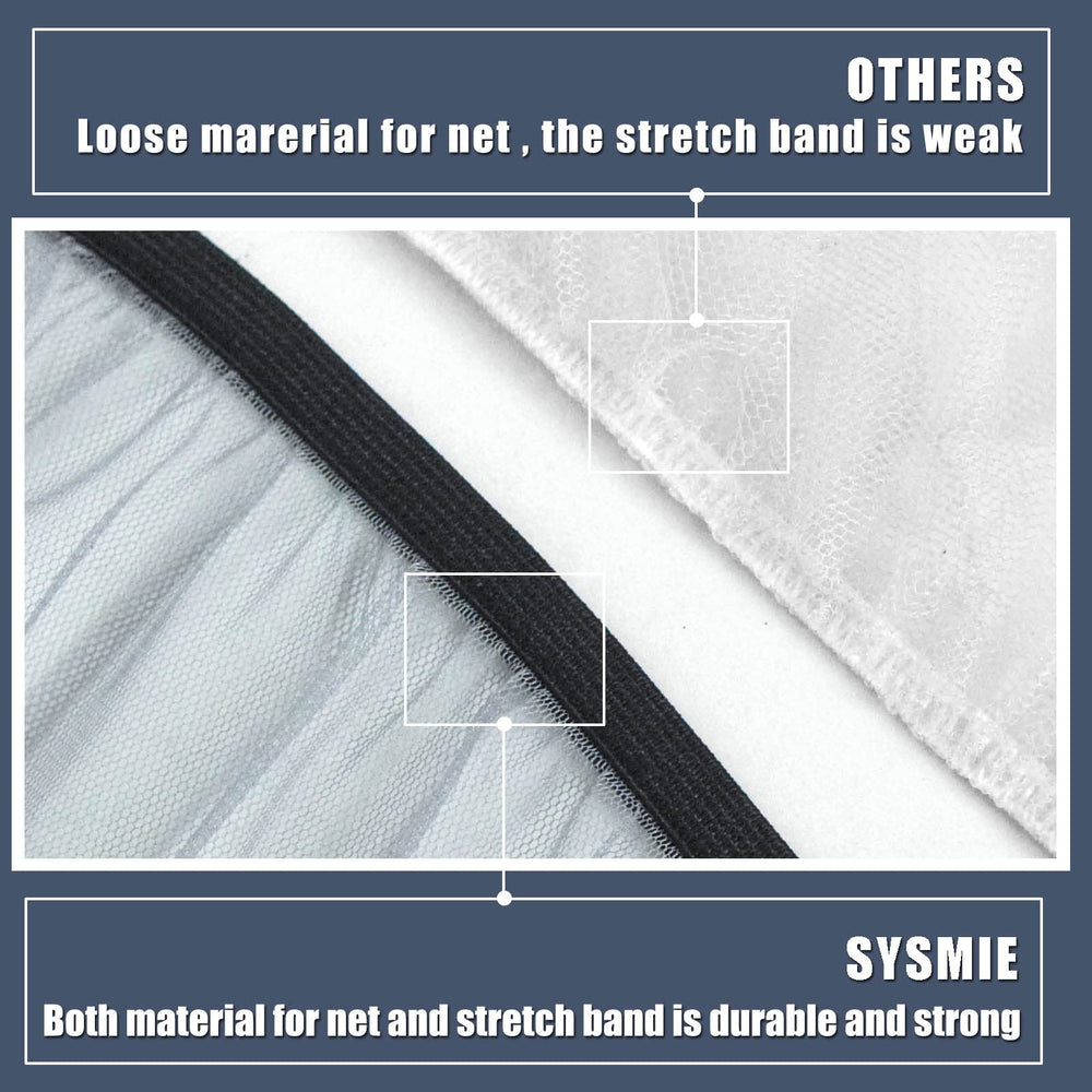 Sysmie breathable mesh keeps air flowing, reducing heat and moisture buildup