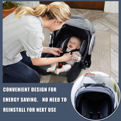 Sysmie car seat insect mesh close-up gray shows 1mm honeycomb protection