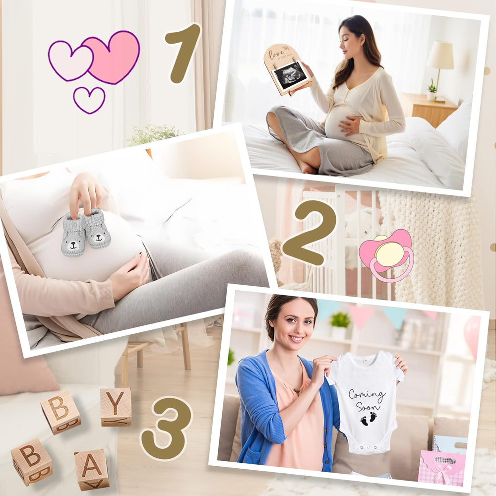 SytuHete wooden blocks memory keepsake for playful moments