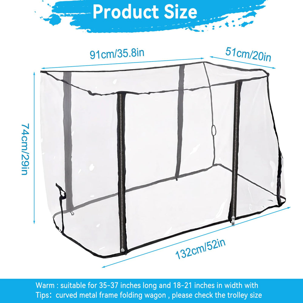 SYWAN wagon rain cover easy-install design simplifies setup in minutes