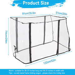 SYWAN wagon rain cover easy-install design simplifies setup in minutes