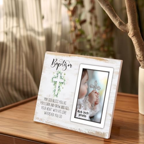 SZ-PengXin Baptism Frame back view shows sturdy easel back and wall-hanging options.