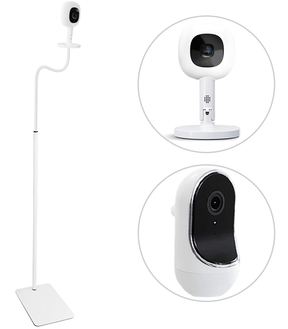 SZAOYU 67inch height adjustable floor stand for Nanit Pro with versatile camera positioning.