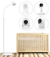 SZAOYU flexible-height floor stand supporting DXR-8 Pro for stable baby monitoring